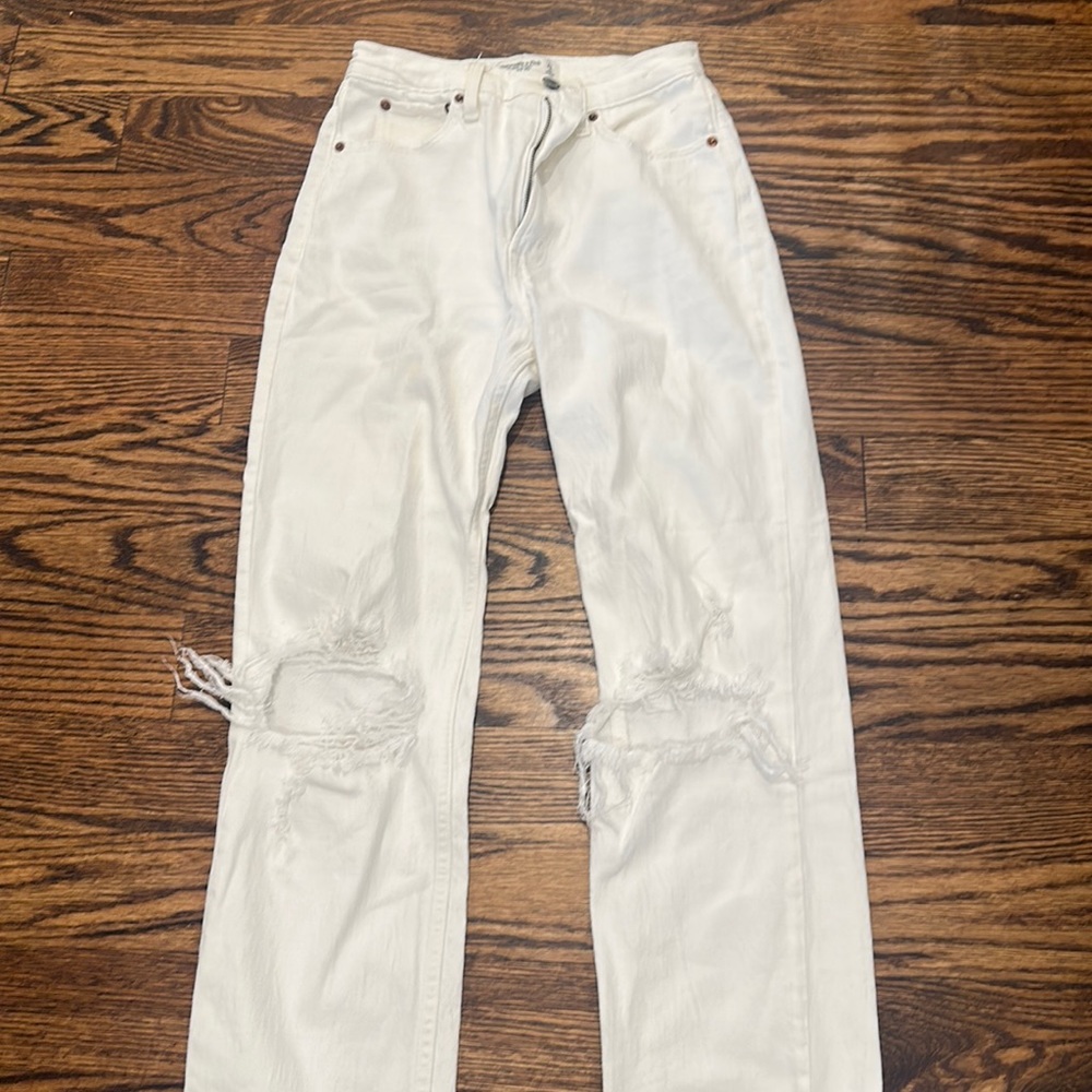 abercrombie ankle straight high rise jean